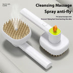 Blue and green electric pet comb spray for cats and dogs