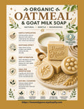 Oatmeal and Honey  (2 soap bars)