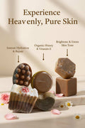 Handcrafted Curcumin/Turmeric Soap Bar Collection with natural brightening and healing properties
