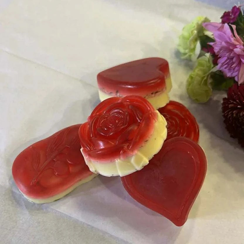 Rose Handmade Soap - Luxurious & Rejuvenating  (2 soap bars)