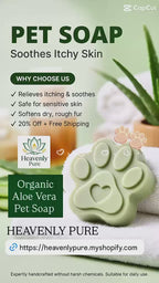 Organic Pet Soap 2 soap bars $18.95